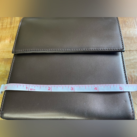 GUCCI Bronze and Metallic Leather Flap Handbag Purse - Picture 7 of 16